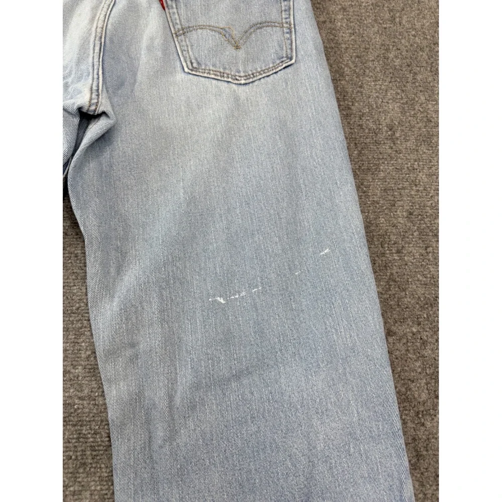 Levis 550 Relaxed Fit Mens Jeans 36x34 Light Wash Blue Cotton Denim‎ 550-0261
